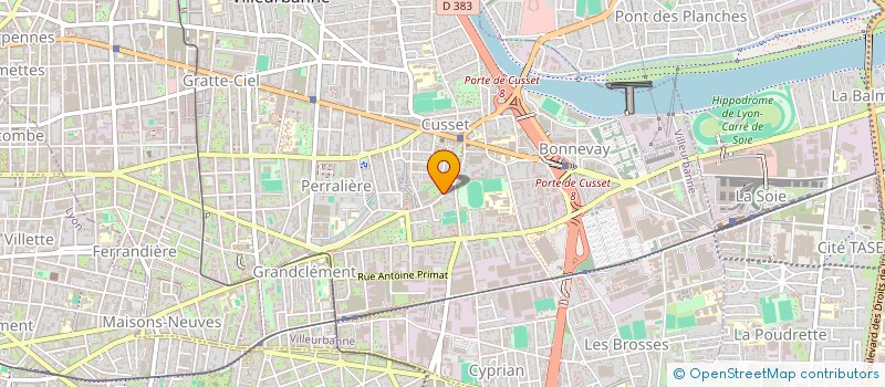 localisation de l'entreprise MADAME SONIA PERSCHNECK  VILLEURBANNE