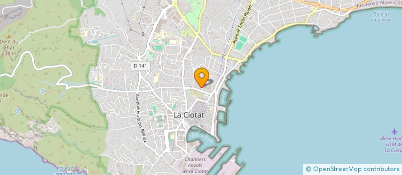localisation de l'entreprise MADAME SONIA PFEUTY  LA CIOTAT