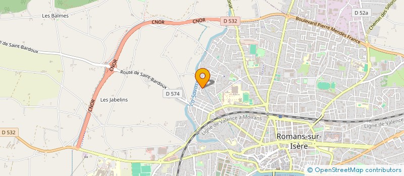 localisation de l'entreprise MADAME SONIA POULAIN  ROMANS-SUR-ISERE