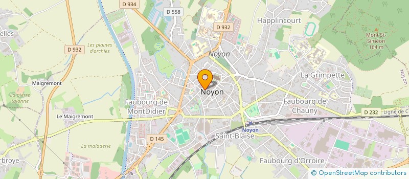 localisation de l'entreprise MADAME SONIA PRIGENT à NOYON