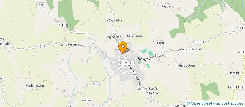 localisation de l'entreprise MADAME SONIA PUREN  QUERRIEN