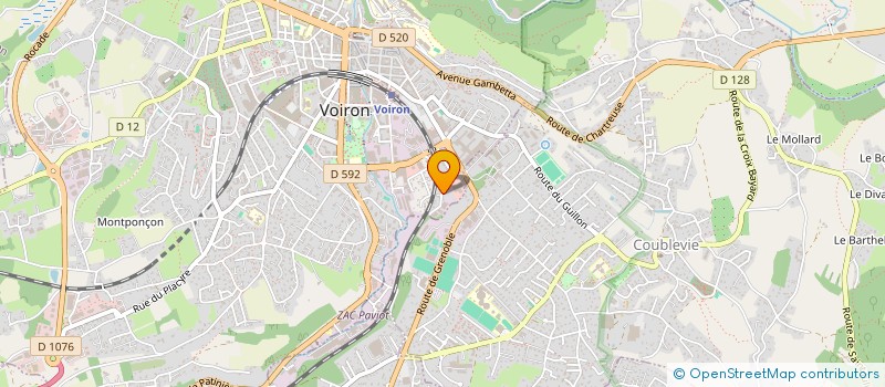 localisation de l'entreprise MADAME SONIA QUILHOT  VOIRON