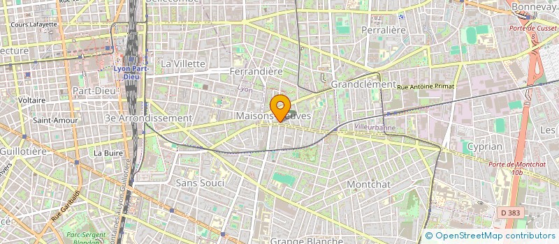 localisation de l'entreprise MADAME SONIA RACHED  VILLEURBANNE