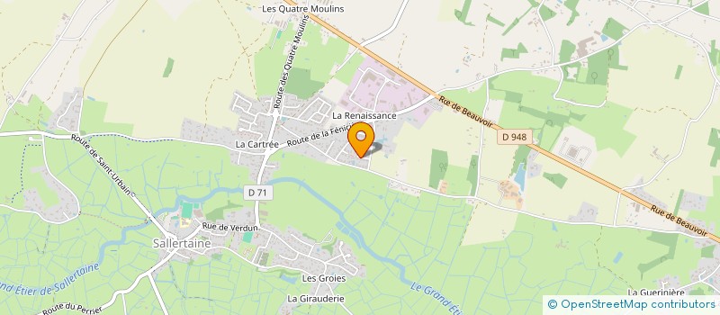 localisation de l'entreprise MADAME SONIA RAULT à SALLERTAINE
