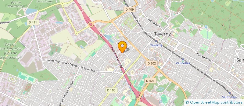 localisation de l'entreprise MADAME SONIA REZZAK BENAHMED  TAVERNY