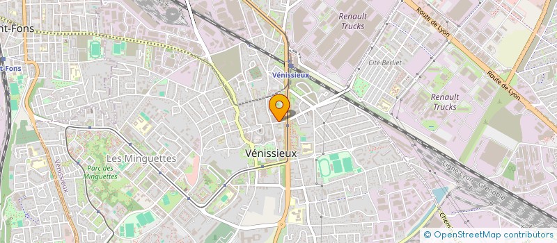 localisation de l'entreprise MADAME SONIA REZZIK  VENISSIEUX