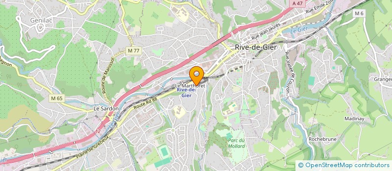 localisation de l'entreprise MADAME SONIA RICHE  RIVE-DE-GIER