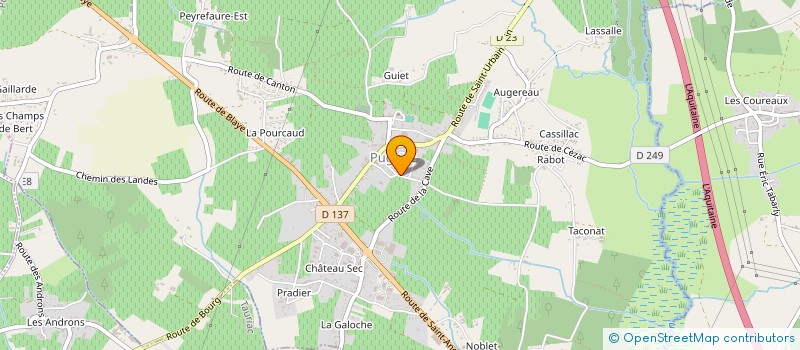 localisation de l'entreprise MADAME SONIA RODRIGUES GOMES  PUGNAC