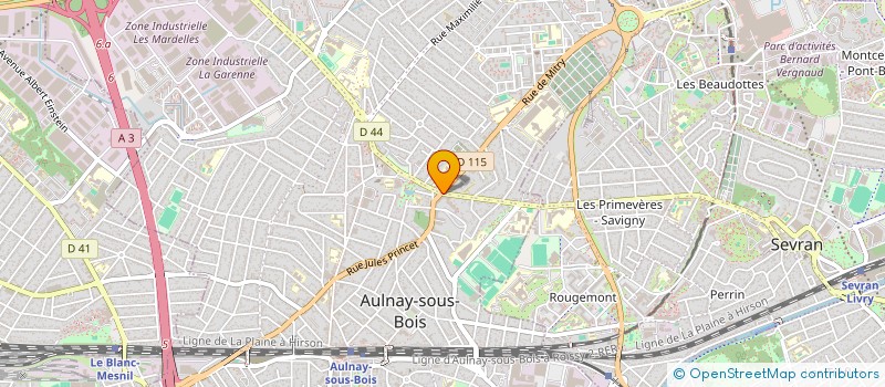 localisation de l'entreprise MADAME SONIA RODRIGUES MONTEIRO à AULNAY-SOUS-BOIS