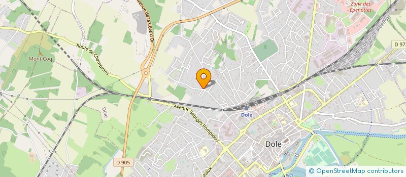 localisation de l'entreprise MADAME SONIA RUDLER à DOLE