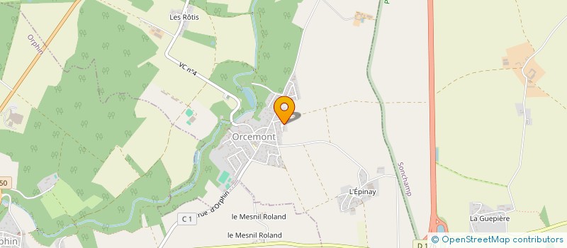 localisation de l'entreprise MADAME SONIA SACILOTTO  ORCEMONT