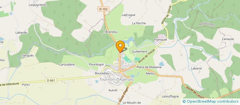 localisation de l'entreprise MADAME SONIA SAMUEL  TOURNON-D'AGENAIS