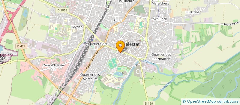 localisation de l'entreprise MADAME SONIA SCHEIBLING  SELESTAT