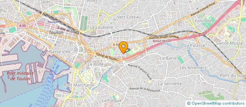 localisation de l'entreprise MADAME SONIA SGHAIER  TOULON