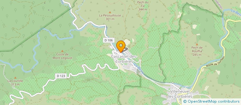 localisation de l'entreprise MADAME SONIA SITEK  CASCASTEL-DES-CORBIERES