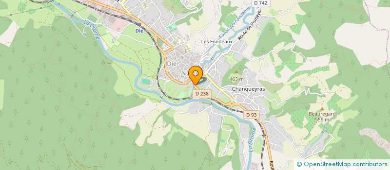 localisation de l'entreprise MADAME SONIA SYLVESTRE  LAVAL D'AIX