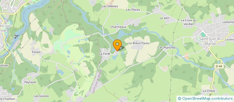 localisation de l'entreprise MADAME SONIA TADI  SAINT-JUST-LE-MARTEL