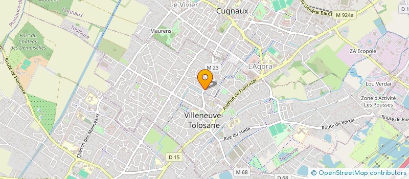 localisation de l'entreprise MADAME SONIA TADJEDDINE à VILLENEUVE-TOLOSANE