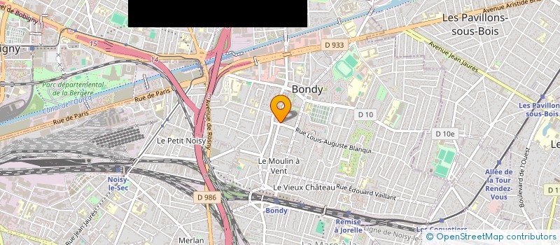 localisation de l'entreprise MADAME SONIA TAZARAT  BONDY