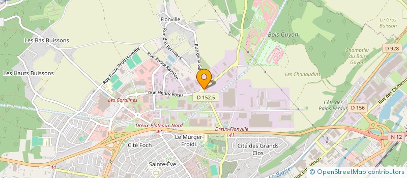 localisation de l'entreprise MADAME SONIA TUFFIER à DREUX