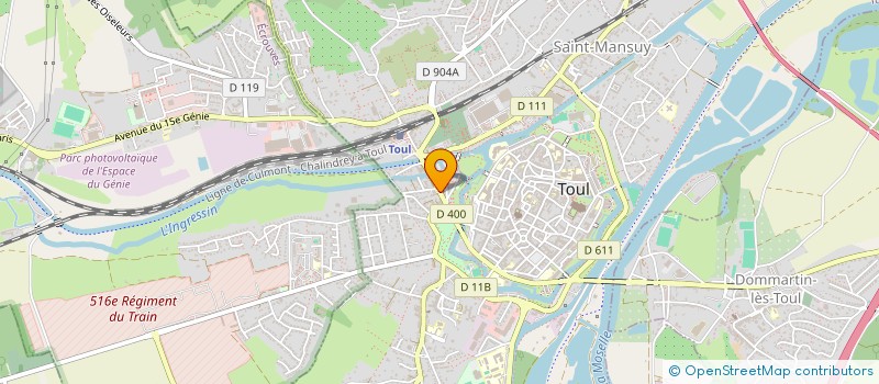 localisation de l'entreprise MADAME SONIA VAGNIER  TOUL