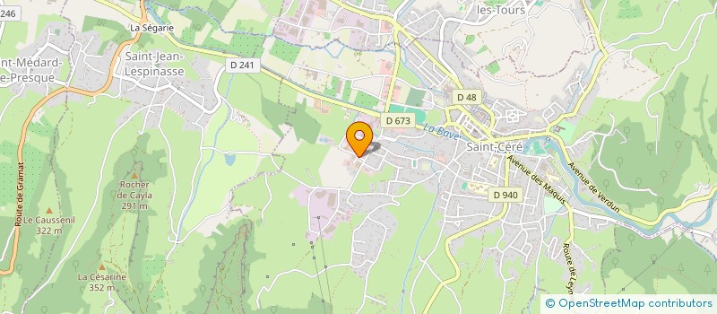 localisation de l'entreprise MADAME SONIA VALERY  SAINT-CERE