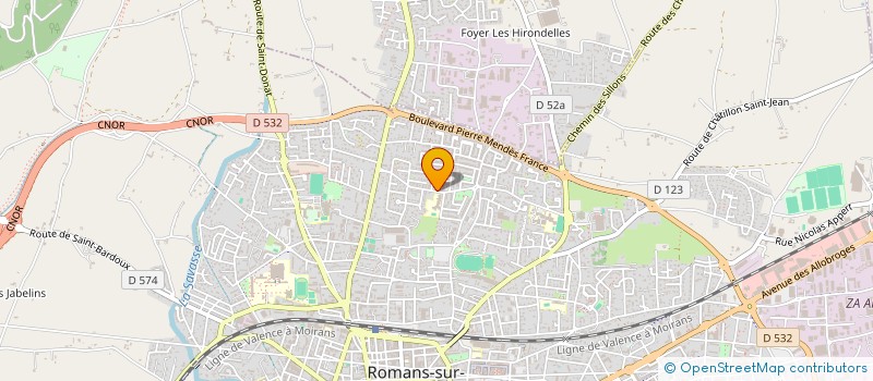 localisation de l'entreprise MADAME SONIA VALLET  ROMANS-SUR-ISERE