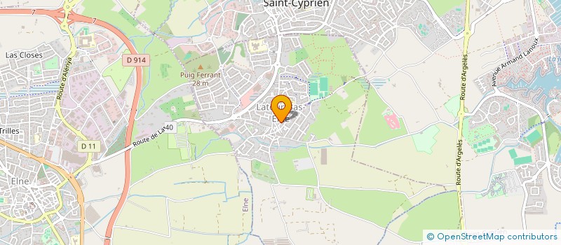 localisation de l'entreprise MADAME SONIA VAN MONTAGU  LATOUR-BAS-ELNE