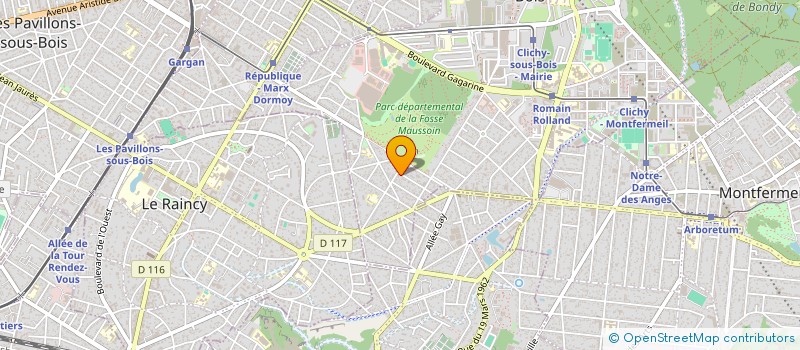 localisation de l'entreprise MADAME SONIA VANDOMME à CLICHY-SOUS-BOIS