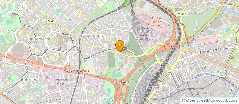 localisation de l'entreprise MADAME SONIA VERGUET à STRASBOURG
