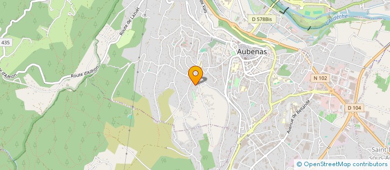 localisation de l'entreprise MADAME SONIA VIDAL à AUBENAS