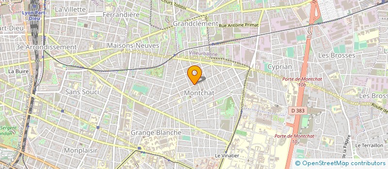 localisation de l'entreprise MADAME SONIA VILLEVIEILLE  LYON