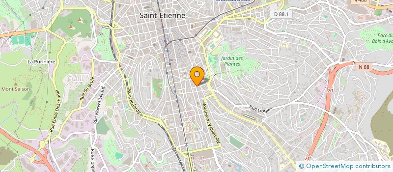 localisation de l'entreprise MADAME SONIA VOLOLONIAINA  SAINT-ETIENNE