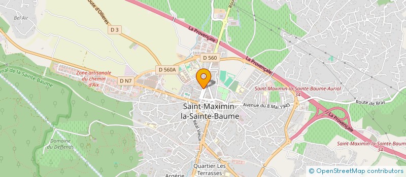 localisation de l'entreprise MADAME SONIA VULLO à SAINT-MAXIMIN-LA-SAINTE-BAUME