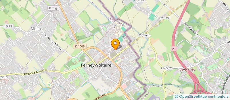 localisation de l'entreprise MADAME SONIA ZAGHBANI à FERNEY-VOLTAIRE