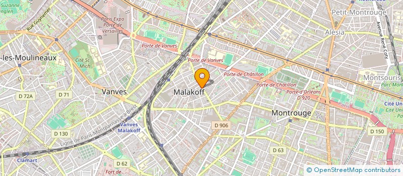 localisation de l'entreprise MADAME SONIKA SHIRZAD  MALAKOFF