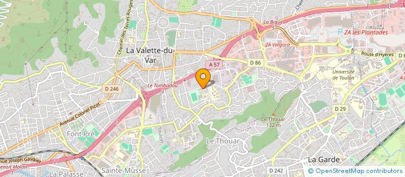 localisation de l'entreprise MADAME SONJA FREUDENBERG à LA VALETTE-DU-VAR