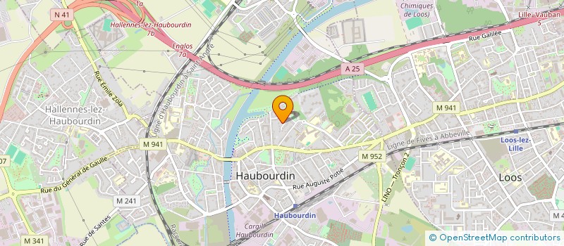 localisation de l'entreprise MADAME SONJA TOFILOSKA  HAUBOURDIN