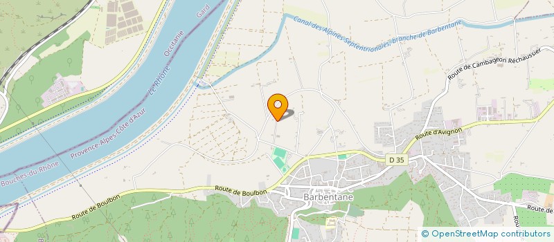 localisation de l'entreprise MADAME SONORA-KASSADRA DOMINICI  BARBENTANE