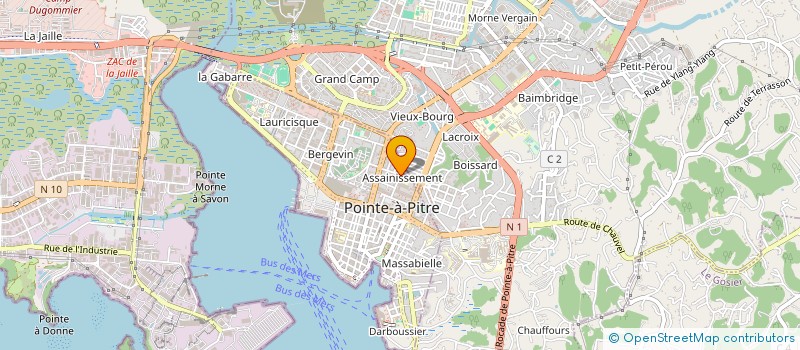 localisation de l'entreprise MADAME SOPHIA AHOUA à POINTE-A-PITRE