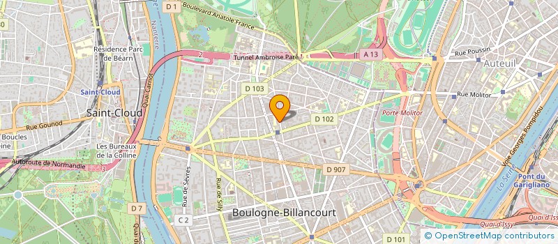 localisation de l'entreprise MADAME SOPHIA BAUD-BERTHIER  BOULOGNE-BILLANCOURT