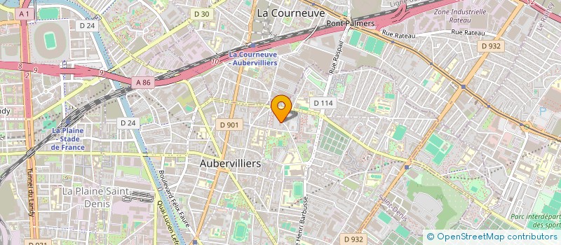 localisation de l'entreprise MADAME SOPHIA BEN SALAH à AUBERVILLIERS