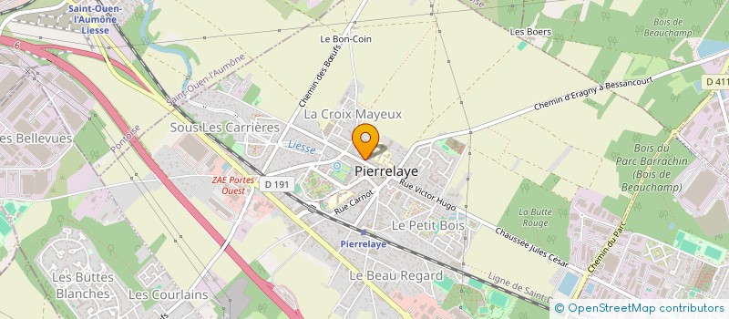 localisation de l'entreprise MADAME SOPHIA BOUANEM  PIERRELAYE