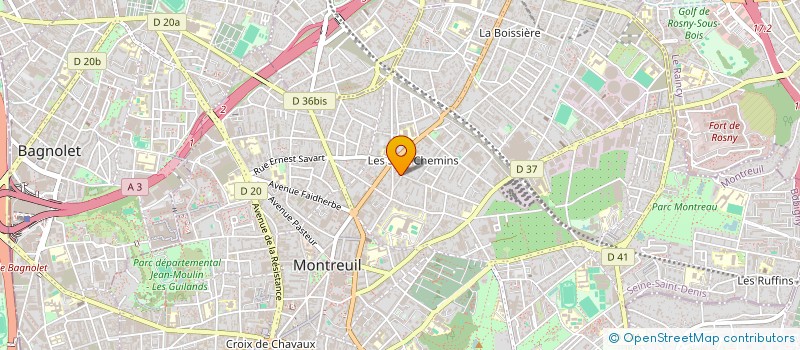 localisation de l'entreprise MADAME SOPHIA BOUDOU à MONTREUIL