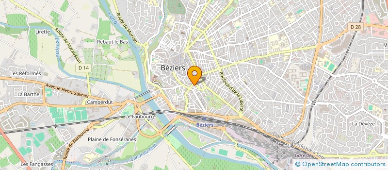 localisation de l'entreprise MADAME SOPHIA BOULEDROUA à BEZIERS