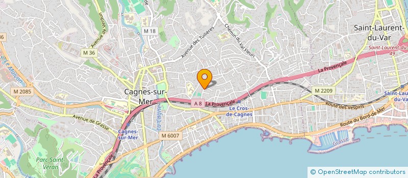 localisation de l'entreprise MADAME SOPHIA BRINKS à CAGNES-SUR-MER