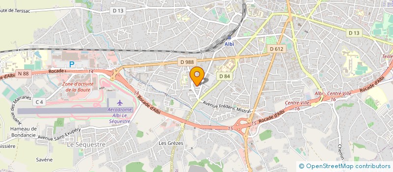 localisation de l'entreprise MADAME SOPHIA CHETTAB  ALBI