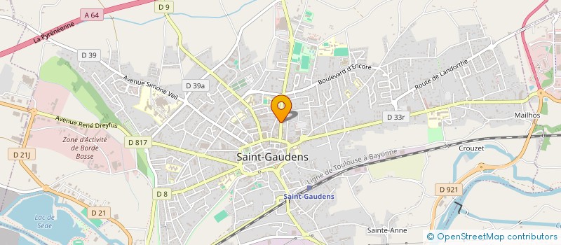 localisation de l'entreprise MADAME SOPHIA DECUPPER  SAINT-GAUDENS