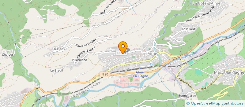 localisation de l'entreprise MADAME SOPHIA FALKINER  AIME-LA-PLAGNE