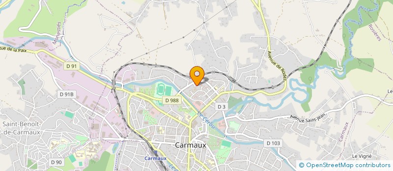 localisation de l'entreprise MADAME SOPHIA KHEDER  SAINT-BENOIT-DE-CARMAUX